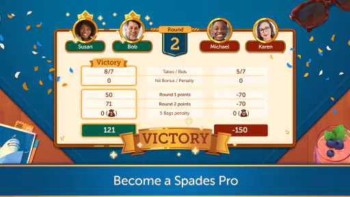 Spades Relax Classic Card Game screenshot