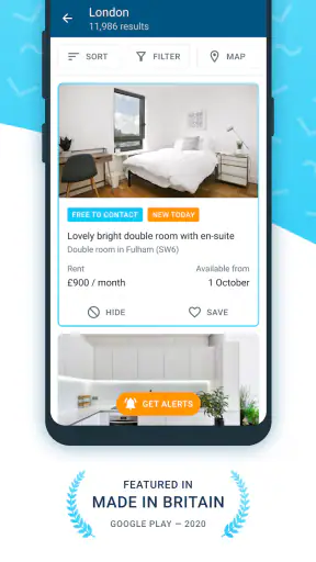 SpareRoom UK screenshot
