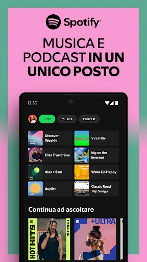 Spotify: musica e podcast screenshot