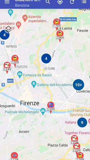 Stazioni di servizio Italia screenshot