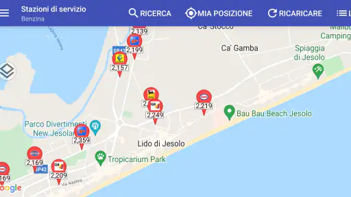 Stazioni di servizio Italia screenshot