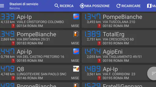 Stazioni di servizio Italia screenshot