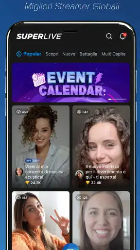 SuperLive - Streaming dal vivo screenshot