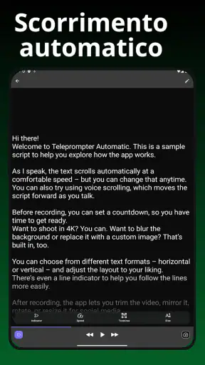Teleprompter Automatic screenshot