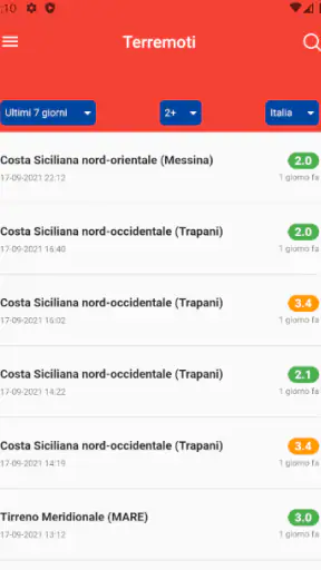 Terremoti screenshot