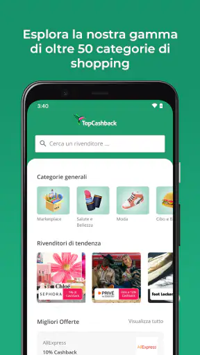 TopCashback Cashback & Offerte screenshot