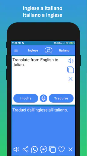 Traduttore inglese italiano screenshot