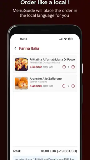 Traduttore Menù AI: MenuGuide screenshot