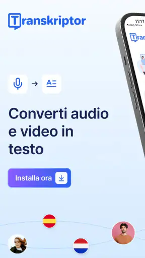 Transkriptor: Voce in Testo screenshot