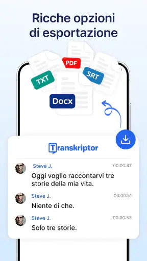 Transkriptor: Voce in Testo screenshot