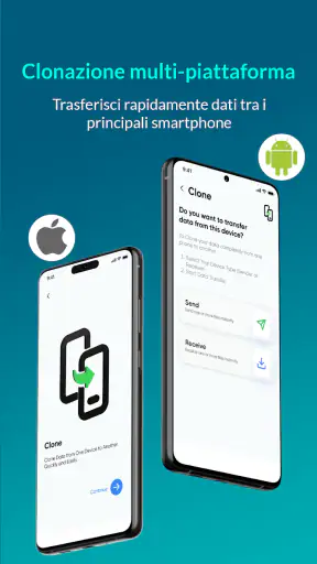 Trasferisci i miei dati screenshot