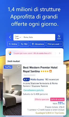 Trip.com: Voli, Treni, Hotel screenshot