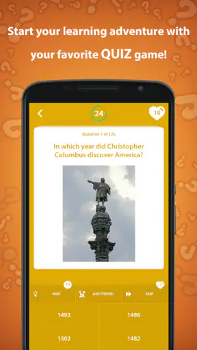 Trivia quiz storia screenshot