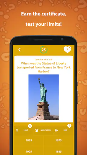 Trivia quiz storia screenshot