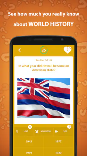 Trivia quiz storia screenshot