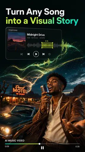 Tuni: AI Music Video Maker screenshot