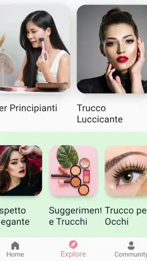 Tutorial per il Trucco App screenshot