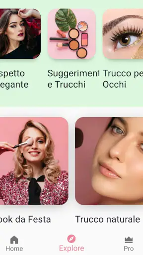 Tutorial per il Trucco App screenshot