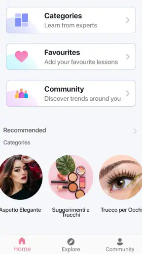 Tutorial per il Trucco App screenshot
