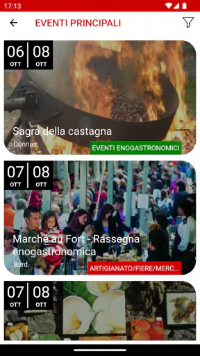 Valle d'Aosta Events screenshot
