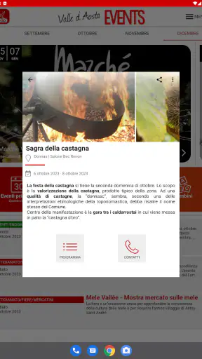 Valle d'Aosta Events screenshot