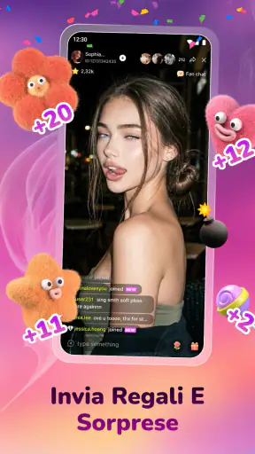 Vibra Livestream Videochiamata screenshot