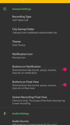 VoIP Recorder & Screen Recorde screenshot