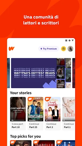 Wattpad: Leggi e Scrivi Storie screenshot