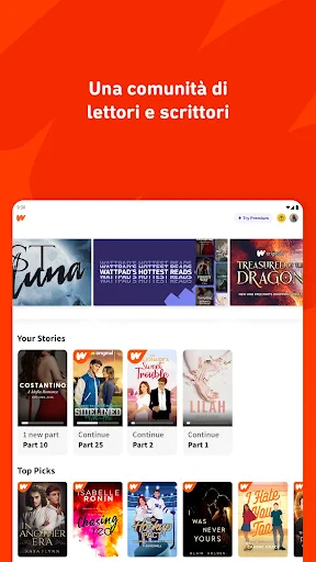 Wattpad: Leggi e Scrivi Storie screenshot