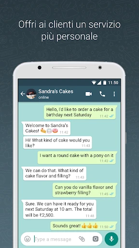 WhatsApp Business screenshot