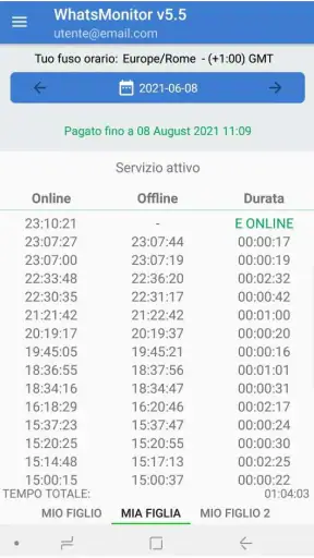 WhatsMonitor Online screenshot