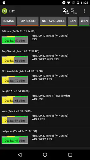Wifi Analyzer Pro screenshot
