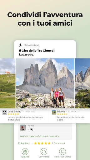 Wikiloc - Percorsi nel Mondo screenshot
