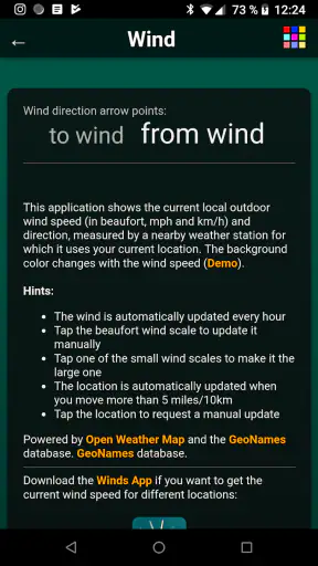 Wind screenshot