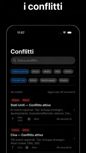 World Monitor App screenshot
