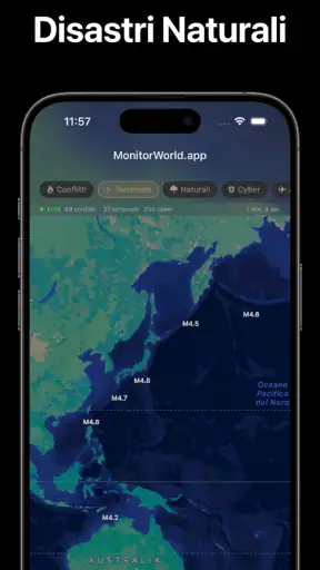 World Monitor App screenshot