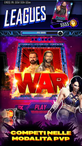 WWE SuperCard - Carte da gioco screenshot