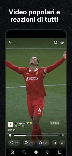 X (Precedentemente Twitter) screenshot