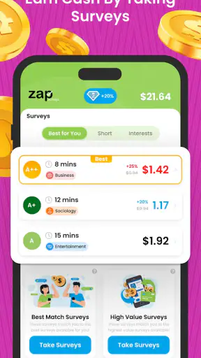 Zap Surveys: Earn Easy Money screenshot