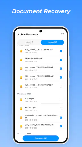 ARecover screenshot