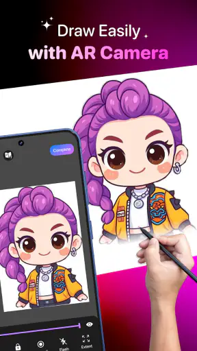 ARアート・ドローイング：トレース＆ペイント screenshot