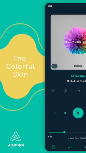 Aurora - Poweramp Skin screenshot