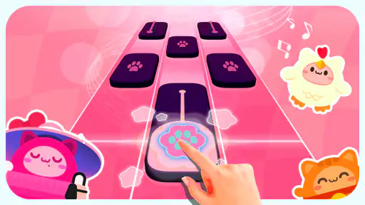 Cat Piano Tiles: 音楽ゲーム ボールゲーム screenshot