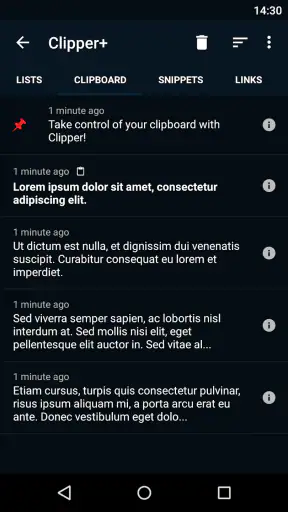Clipper+: Clipboard Manager screenshot
