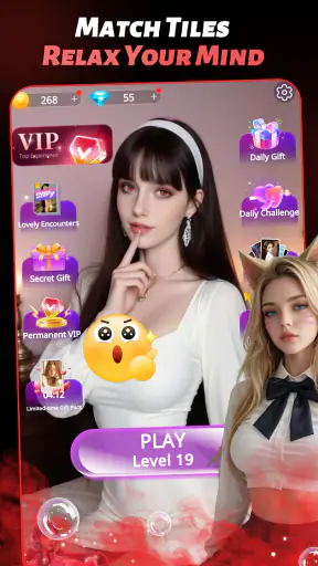 Desire Girls: Mahjong Match screenshot