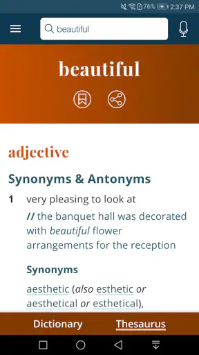 Dictionary - Merriam-Webster screenshot
