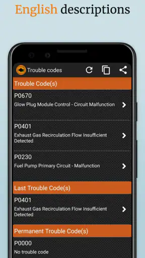 EOBD Facile - OBD2 Car Scanner screenshot