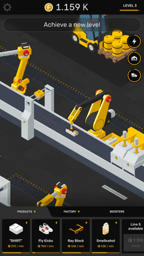 Factory Idle タイクーン 工場生産・経営ゲーム screenshot