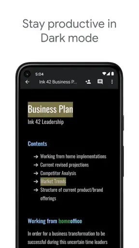 Google ドキュメント screenshot