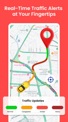 GPS Voice Map & Route Finder screenshot